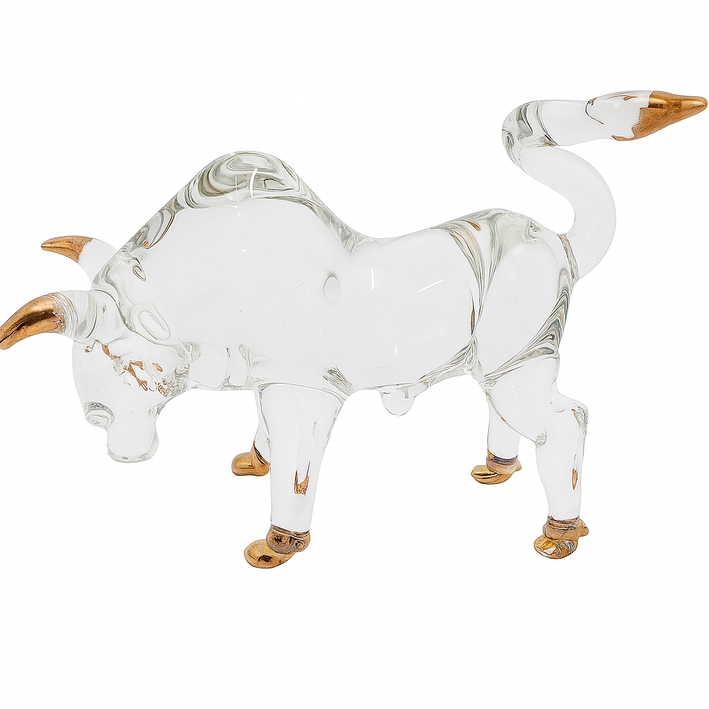 The Raging Bull in Crystal & Gold
