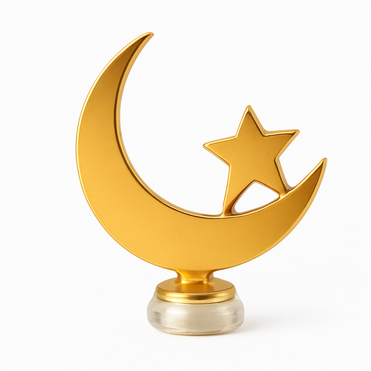 Crescent Moon & Star Showpiece