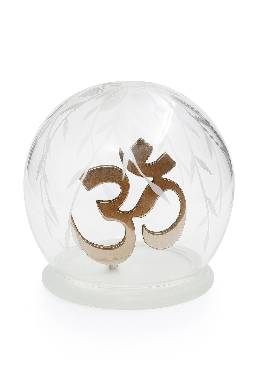 Om Idol In Designer Glass Dome